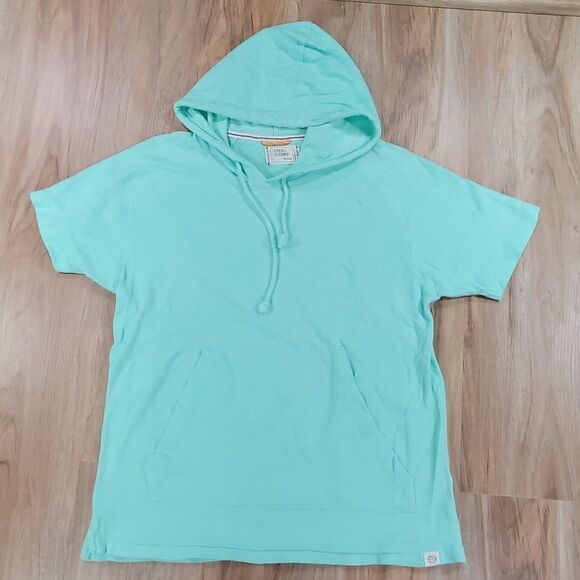 🔺️Free Planet Seafoam Short Sleeve Hoodie Medium - Picture 1 of 13
